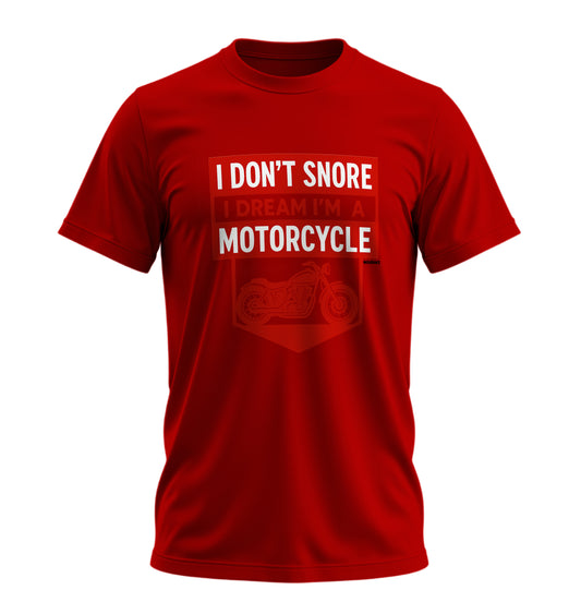 I Dream Motorcycle - Unisex Rahat Kalıp Baskılı Tişört - Moto Garage Collection