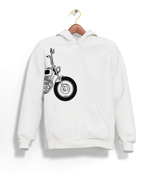 The Classic Voodoo Torque Hoodie – Şardonlu Kalın Unisex Motosiklet Kapüşonlu Sweatshirt - Hoodie Collection