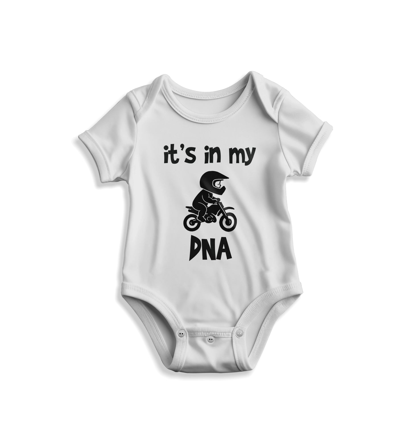 It's in my DNA - DNA'mda var MotoBearZ Bebek Zıbını – Minik Ruhlara Büyük Stil - Yumuşacık Pamuklu Tasarım