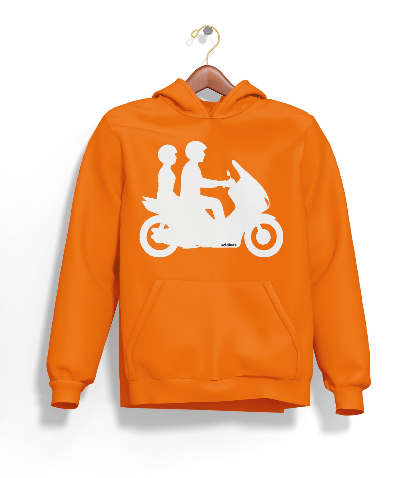 Double Riders Hoodie – Şardonlu Kalın Unisex Motosiklet Kapüşonlu Sweatshirt - Hoodie Collection