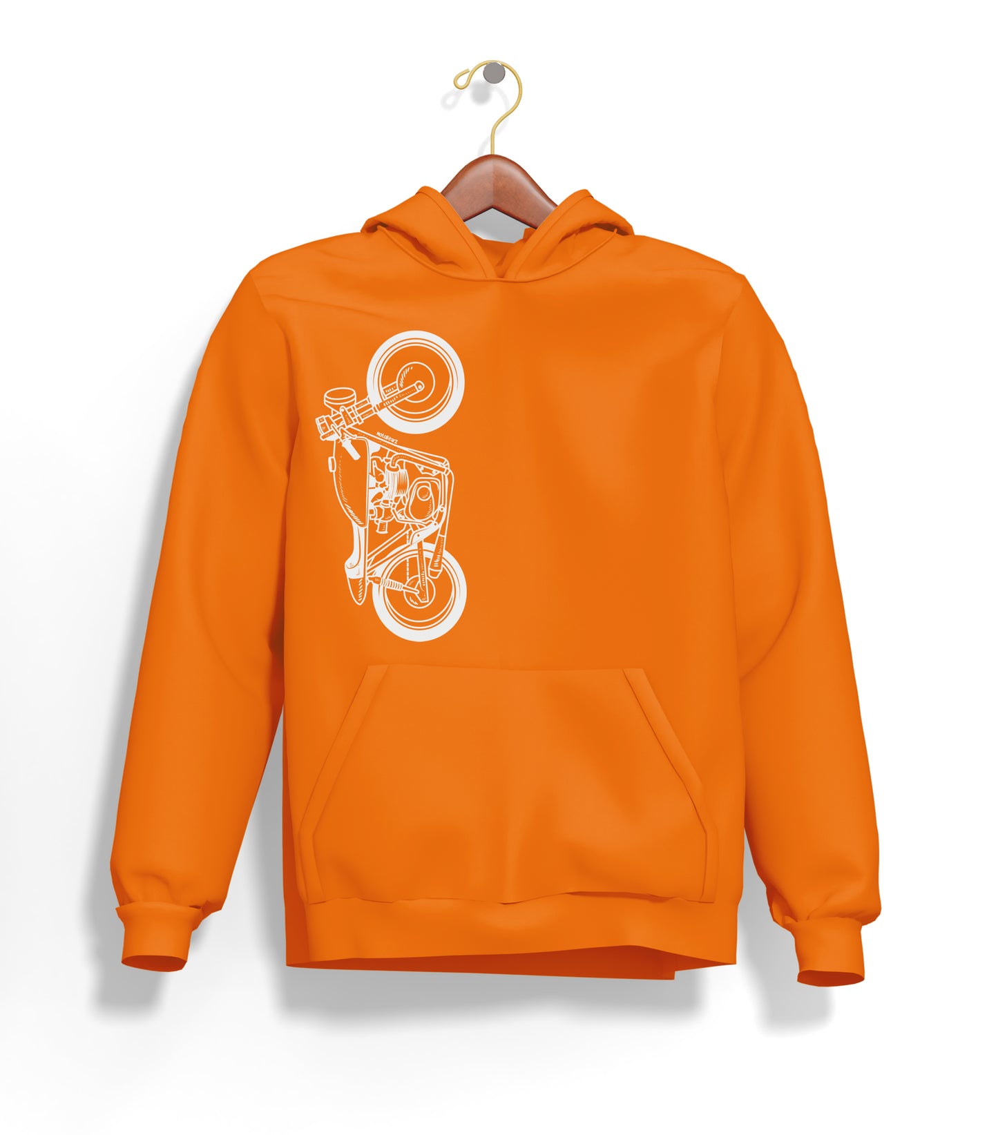 The Classic Shadow Fang Hoodie – Şardonlu Kalın Unisex Motosiklet Kapüşonlu Sweatshirt - Hoodie Collection