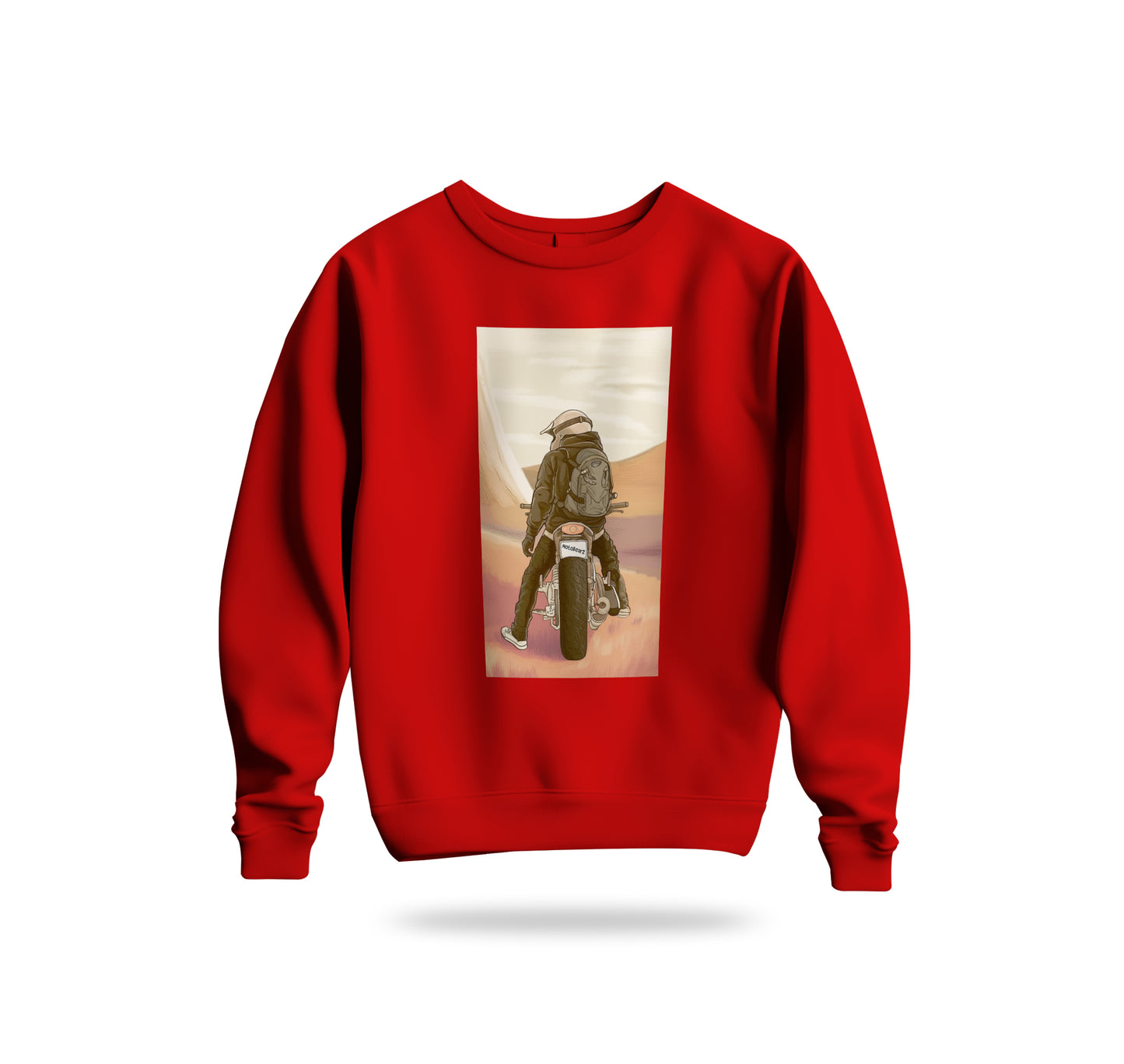 Desert Ride Sweatshirt Baskılı Bisiklet Yaka – Unisex Sweat Collection