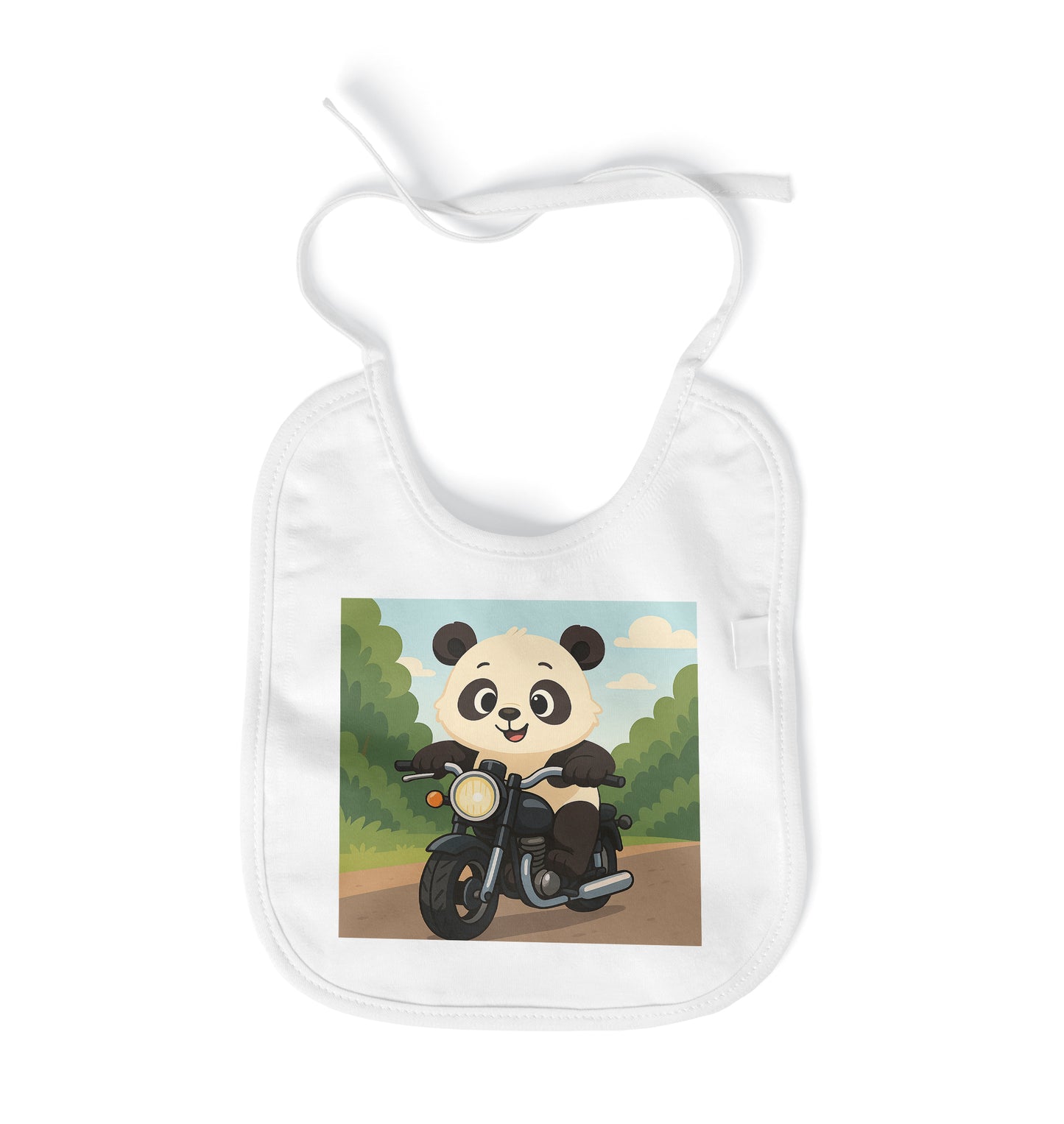 Mini Panda Rider MotoBearZ Bebek Önlüğü – Tarz Sahibi Minikler İçin - Leke Tutmaz Yumuşak Kumaş