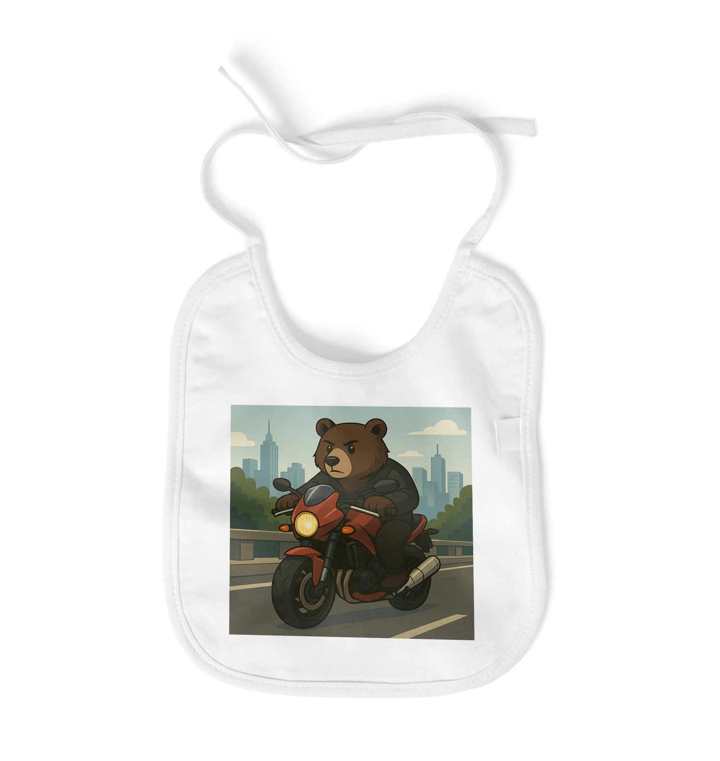 Angry Baby BearZ MotoBearZ Bebek Önlüğü – Tarz Sahibi Minikler İçin - Leke Tutmaz Yumuşak Kumaş