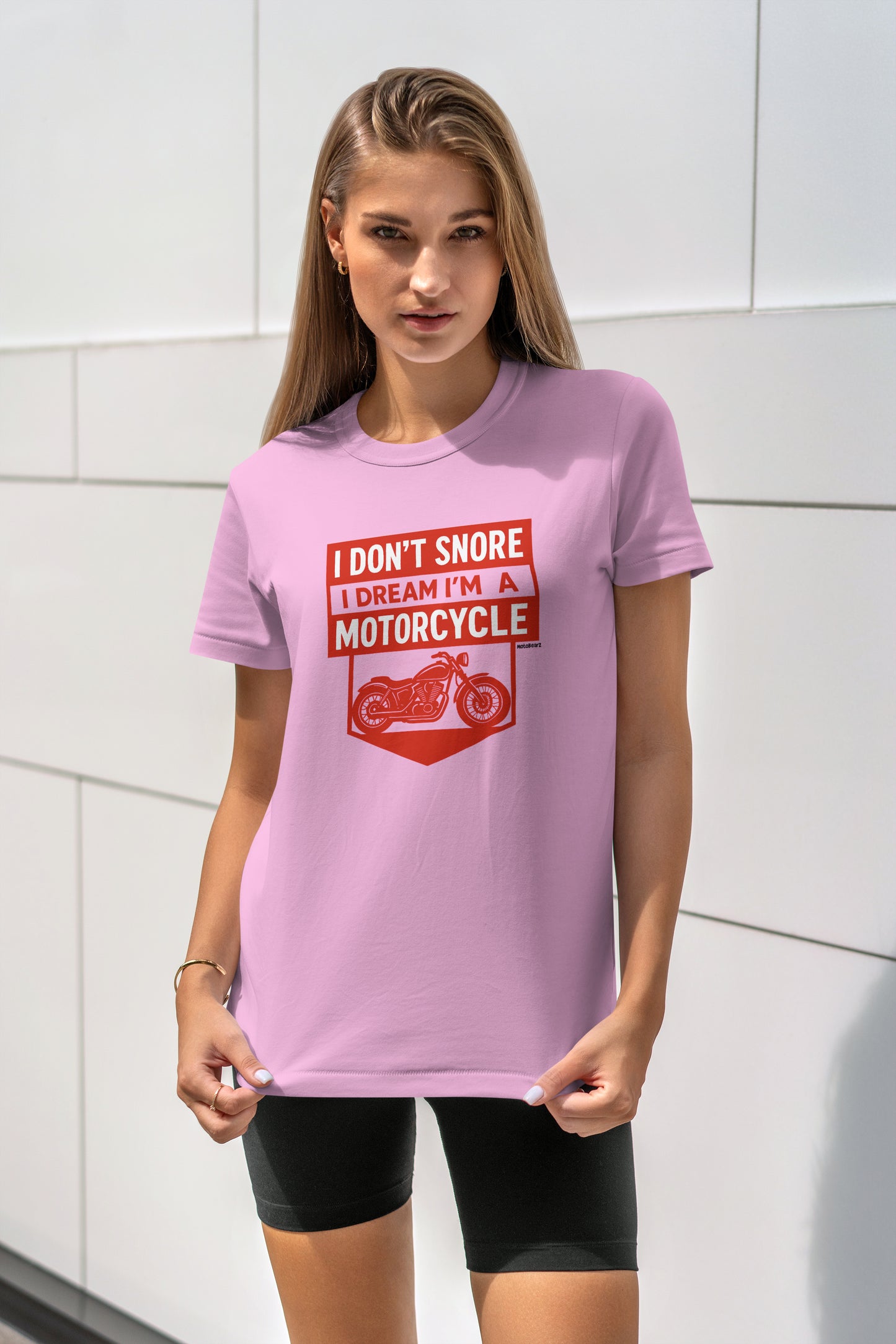 I Dream Motorcycle - Unisex Rahat Kalıp Baskılı Tişört - Moto Garage Collection