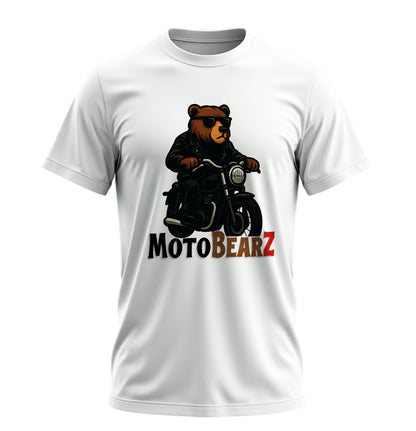 Bear Rides Bike - 10 Farklı Renk - Unisex Rahat Kalıp Baskılı Tişört - BearZ Collection