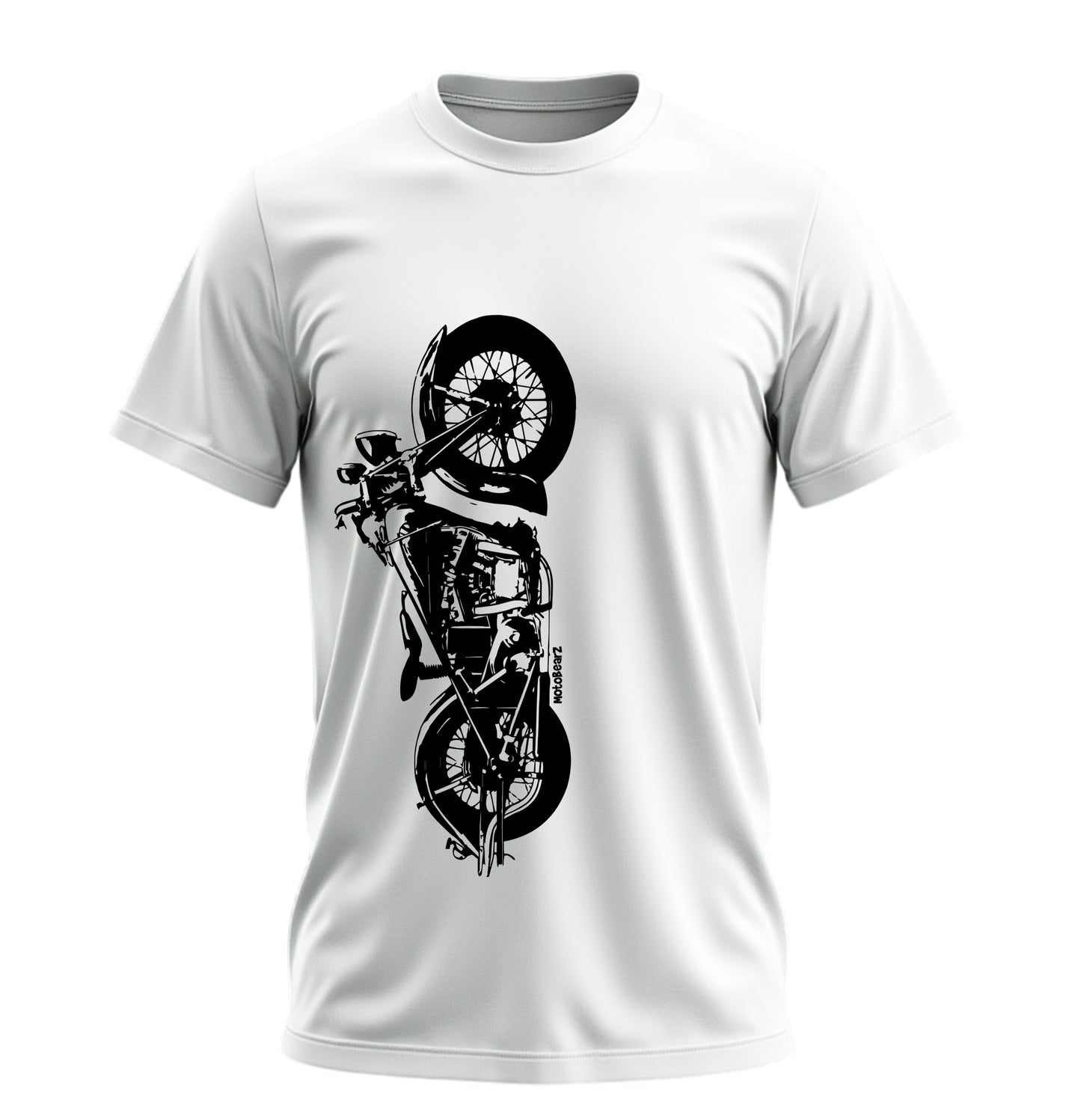 The Classic Midnight Bison - 10 Farklı Renk - Unisex Rahat Kalıp Baskılı Tişört - Moto Garage Collection