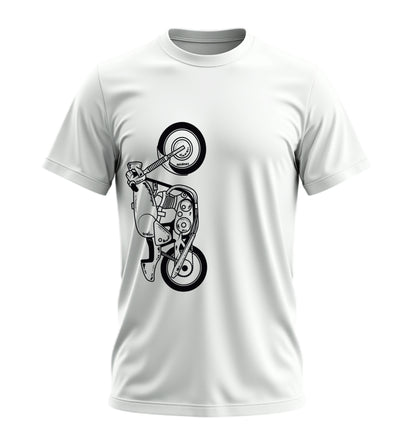 The Classic Shadow Fang  - 10 Farklı Renk - Unisex Rahat Kalıp Baskılı Tişört - Moto Garage Collection
