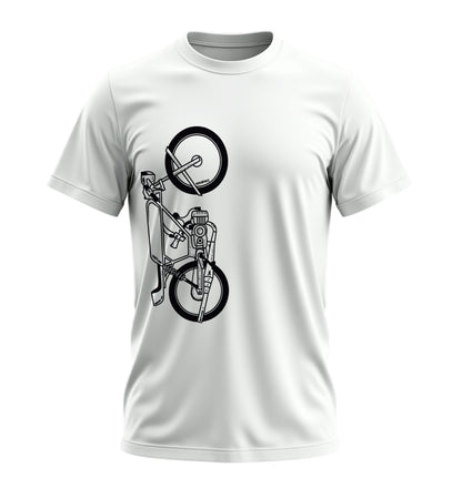 The Classic Iron Howl  - 10 Farklı Renk - Unisex Rahat Kalıp Baskılı Tişört - Moto Garage Collection