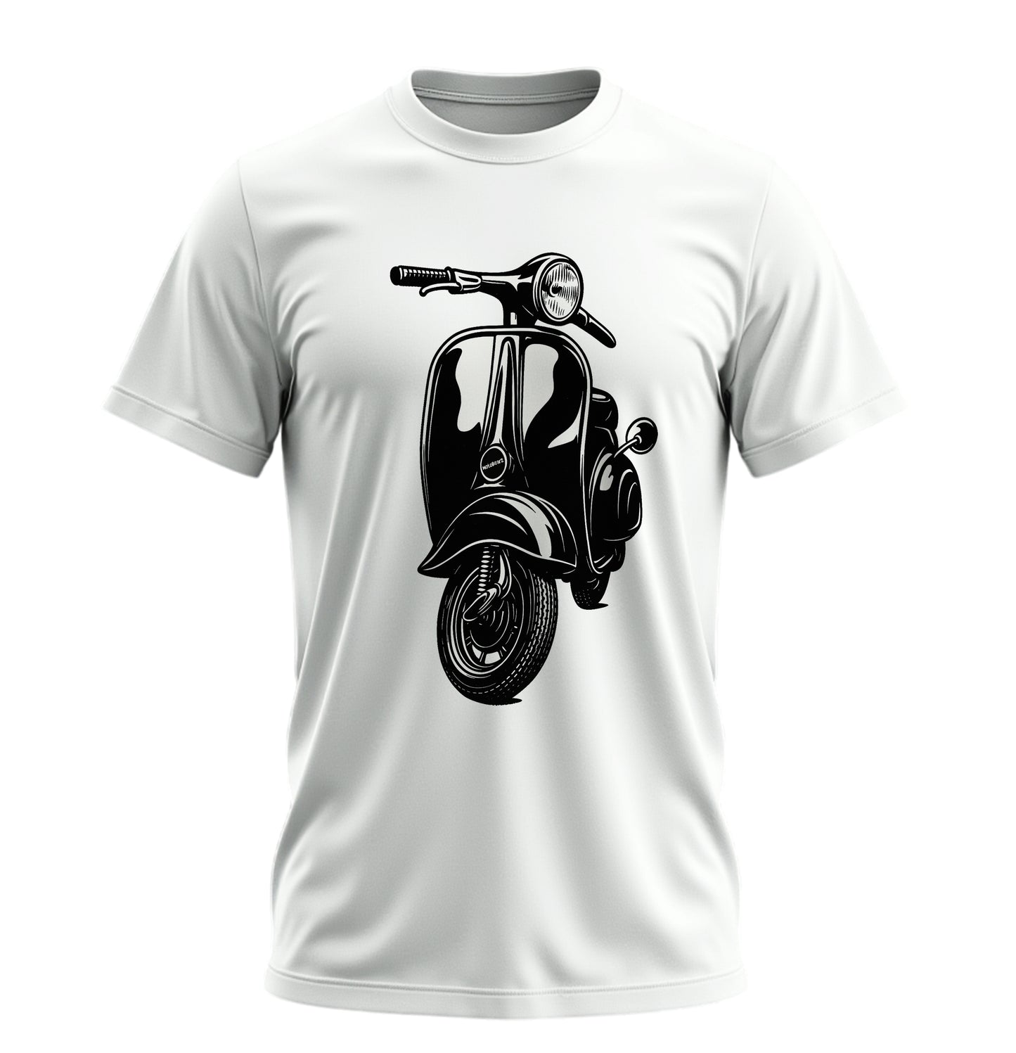 The Nostalgic Scooter - 10 Farklı Renk - Unisex Rahat Kalıp Baskılı Tişört - Moto Garage Collection