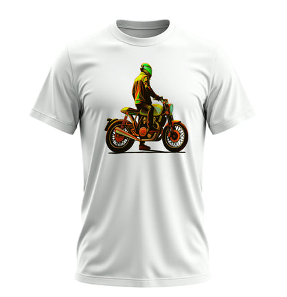 Neon Rider - 10 Farklı Renk - Unisex Rahat Kalıp Baskılı Tişört - Moto Garage Collection