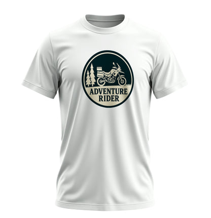 Adventure Rider - Unisex Rahat Kalıp Baskılı Tişört - Moto Garage Collection