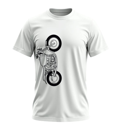 The Classic Crimson Vulture  - 10 Farklı Renk - Unisex Rahat Kalıp Baskılı Tişört - Moto Garage Collection