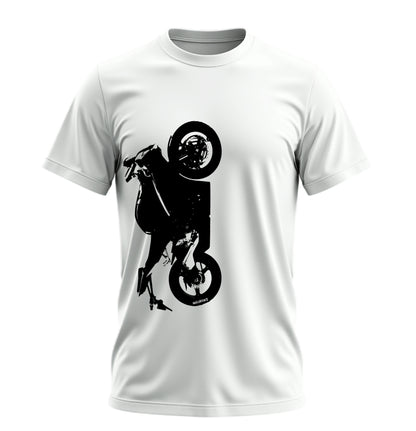 Blaze Serpent Racing Motosiklet  - 10 Farklı Renk - Unisex Rahat Kalıp Baskılı Tişört - Moto Garage Collection