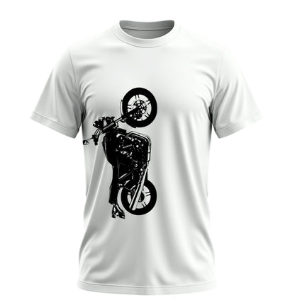 Black Coyote Motosiklet  - 10 Farklı Renk - Unisex Rahat Kalıp Baskılı Tişört - Moto Garage Collection