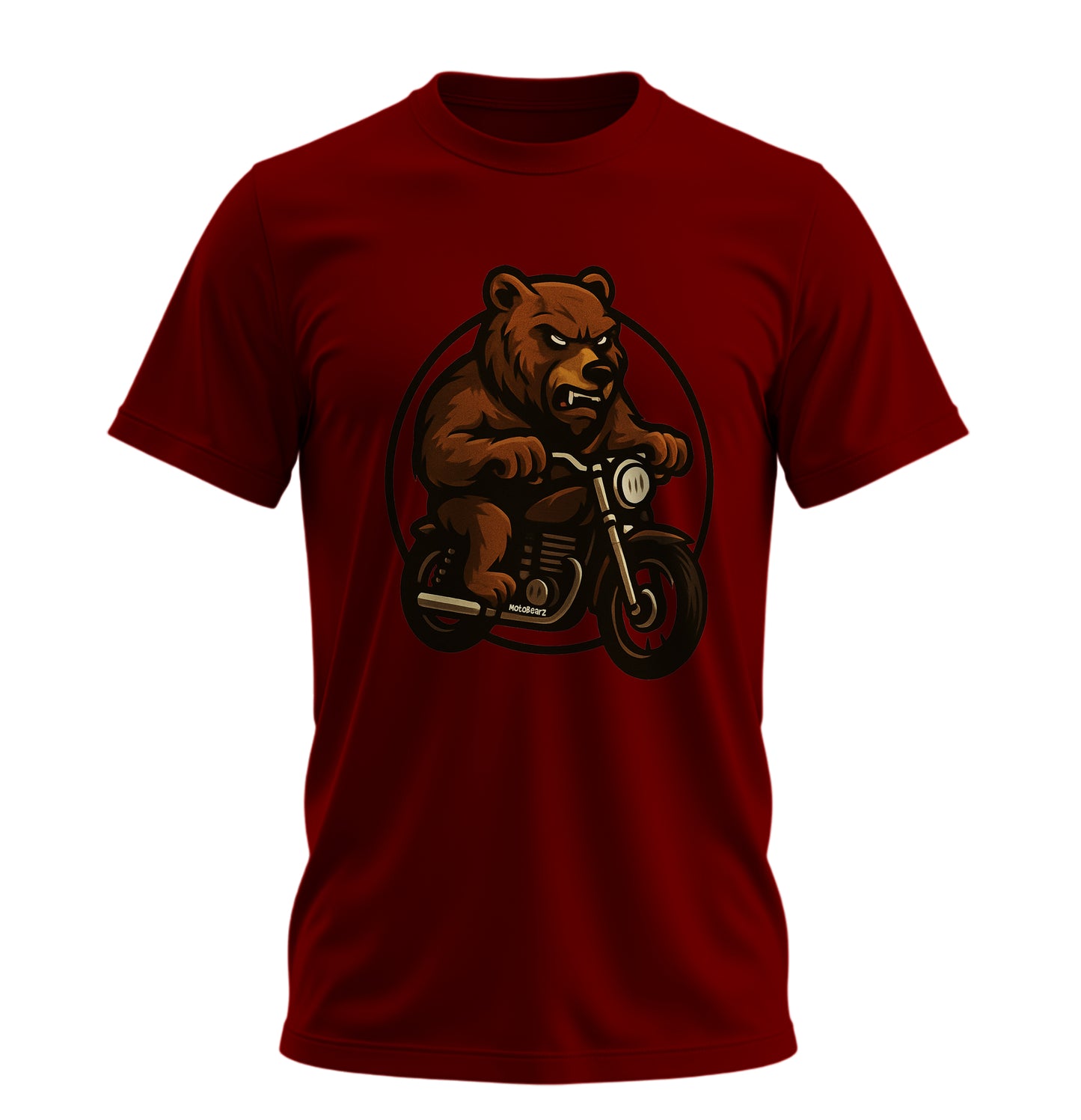 Wild Bear Ride - 10 Farklı Renk - Unisex Rahat Kalıp Baskılı Tişört - BearZ Collection