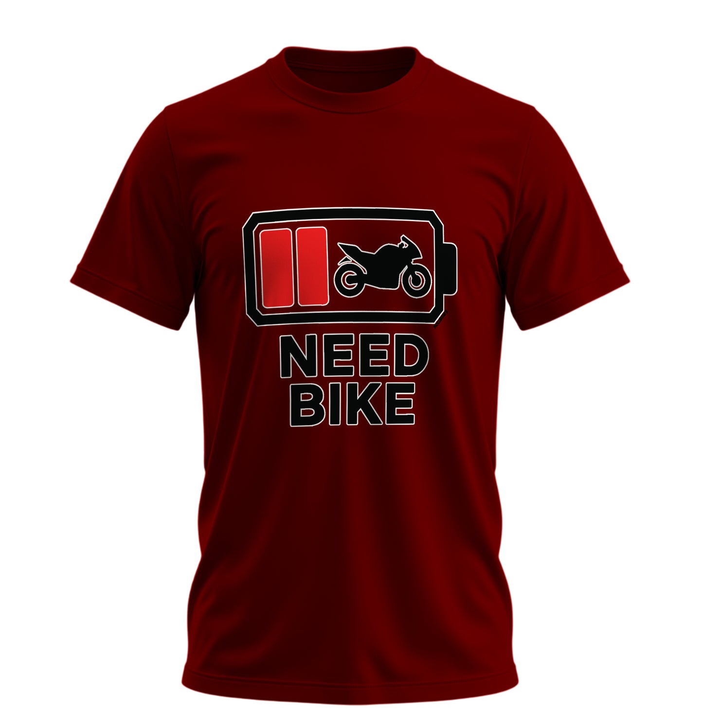Need Bike - 10 Farklı Renk - Unisex Rahat Kalıp Baskılı Tişört - Moto Garage Collection