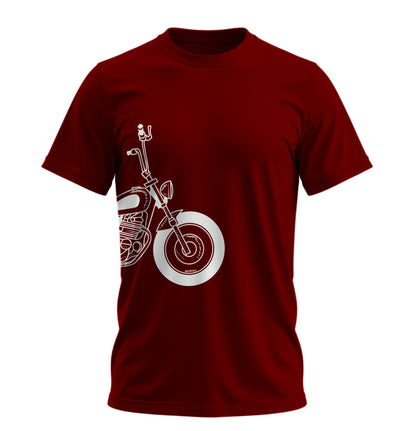 The Classic Voodoo Torque - Unisex Rahat Kalıp Baskılı Tişört - Moto Garage Collection