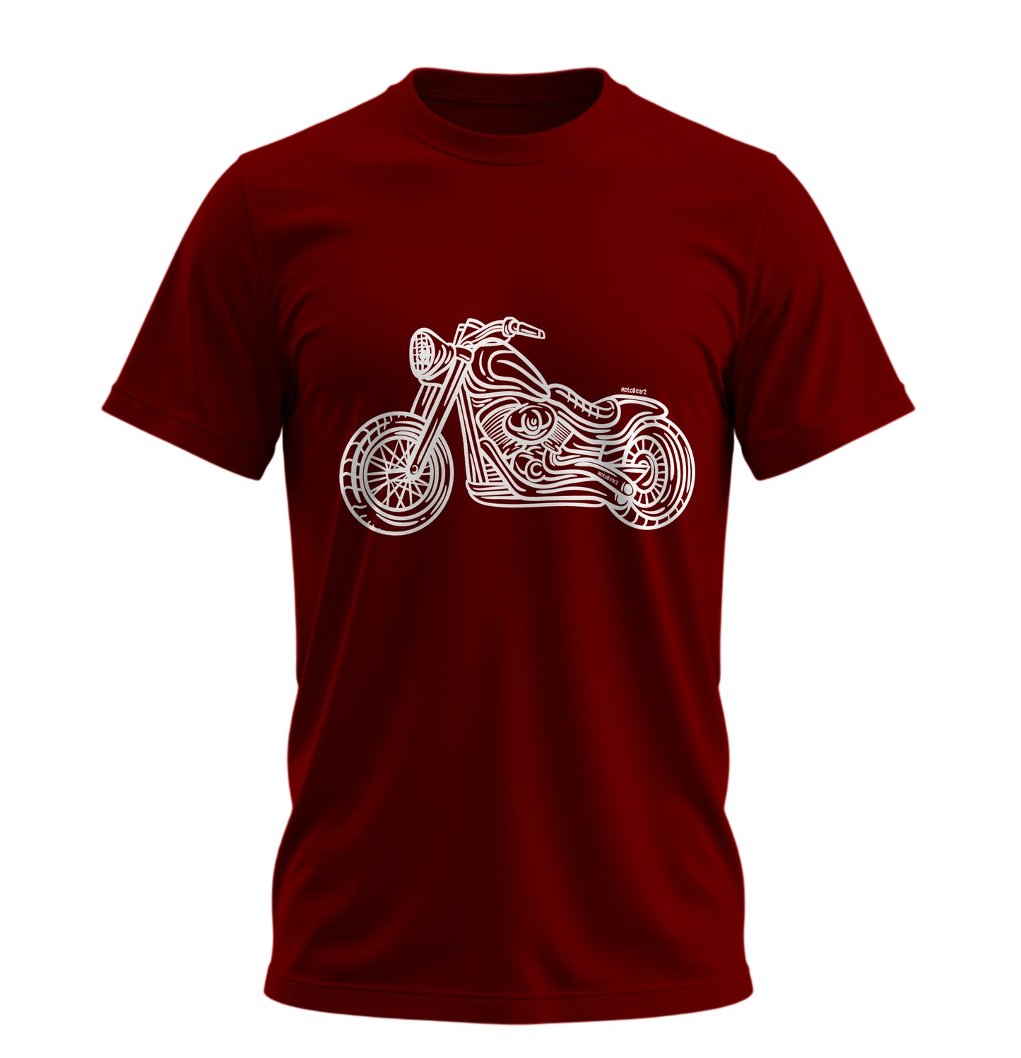 Chopper Line - 10 Farklı Renk - Unisex Rahat Kalıp Baskılı Tişört - Moto Garage Collection