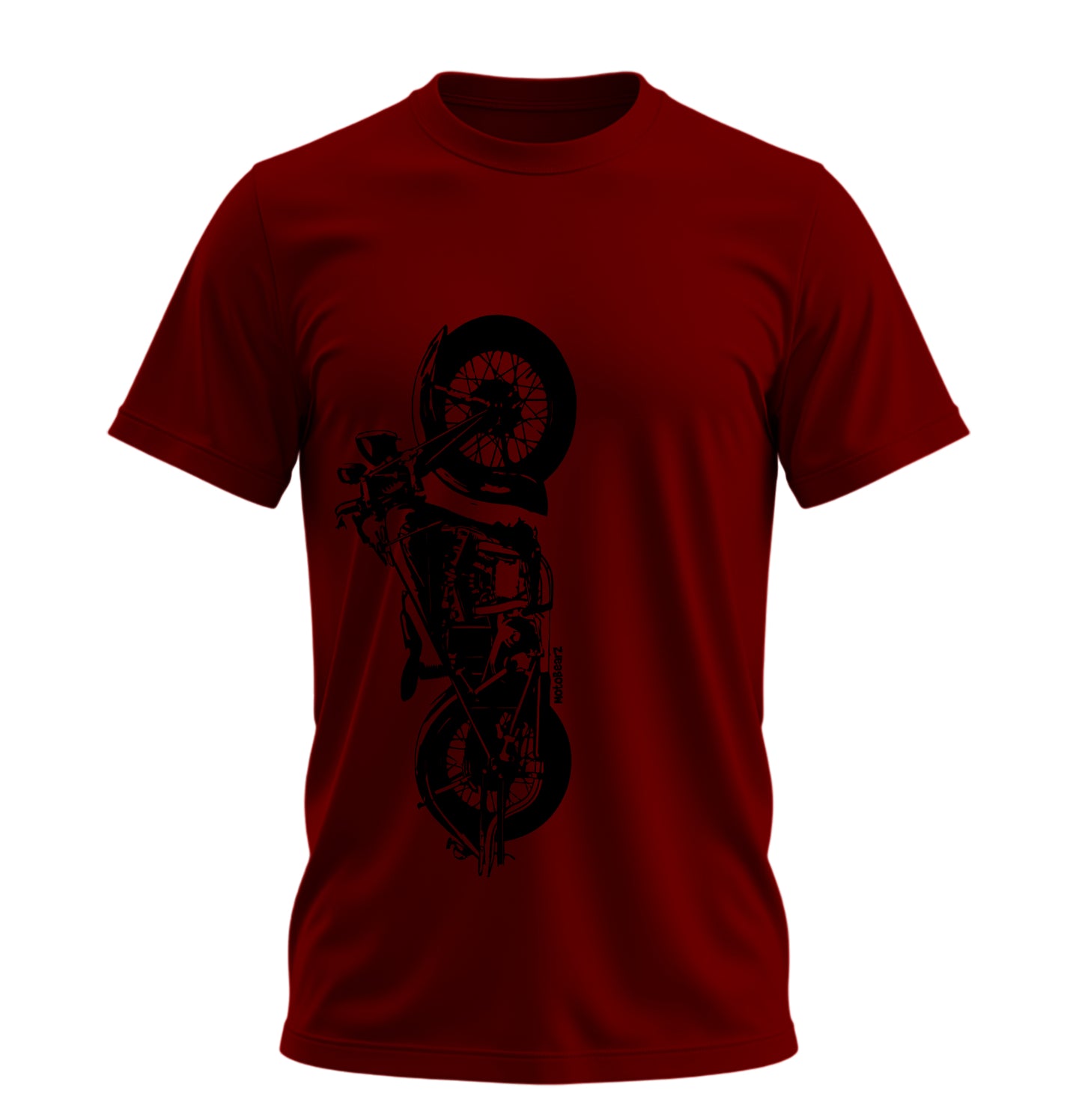 The Classic Midnight Bison - 10 Farklı Renk - Unisex Rahat Kalıp Baskılı Tişört - Moto Garage Collection