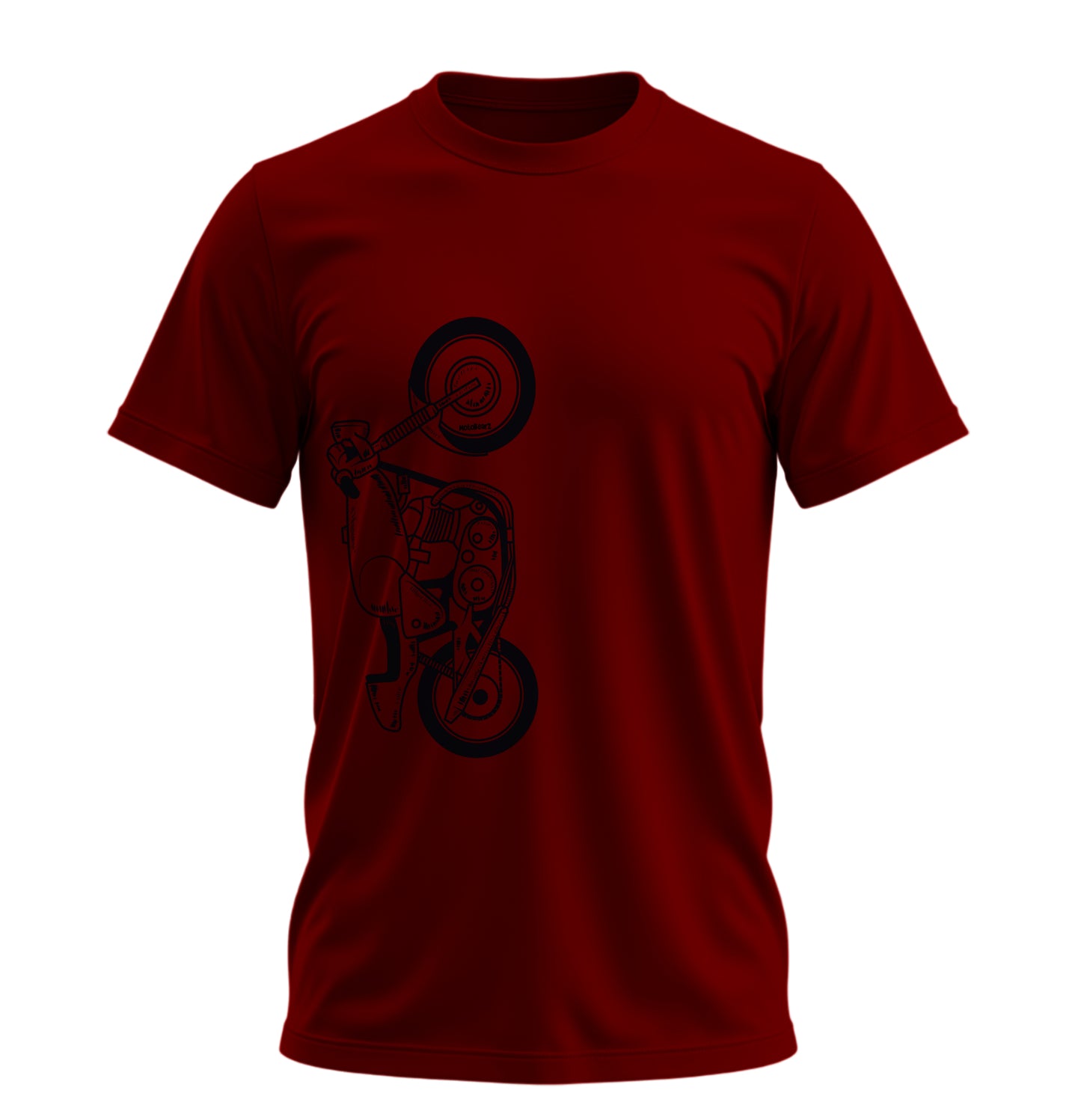 The Classic Shadow Fang  - 10 Farklı Renk - Unisex Rahat Kalıp Baskılı Tişört - Moto Garage Collection