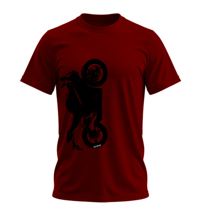 Blaze Serpent Racing Motosiklet  - 10 Farklı Renk - Unisex Rahat Kalıp Baskılı Tişört - Moto Garage Collection