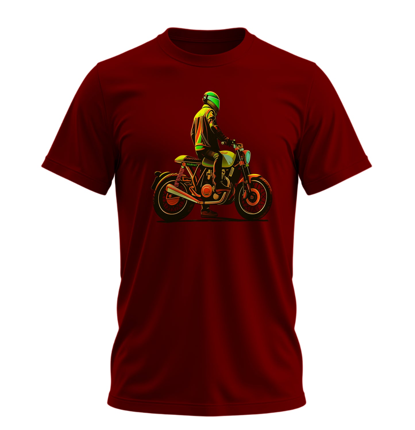 Neon Rider - 10 Farklı Renk - Unisex Rahat Kalıp Baskılı Tişört - Moto Garage Collection