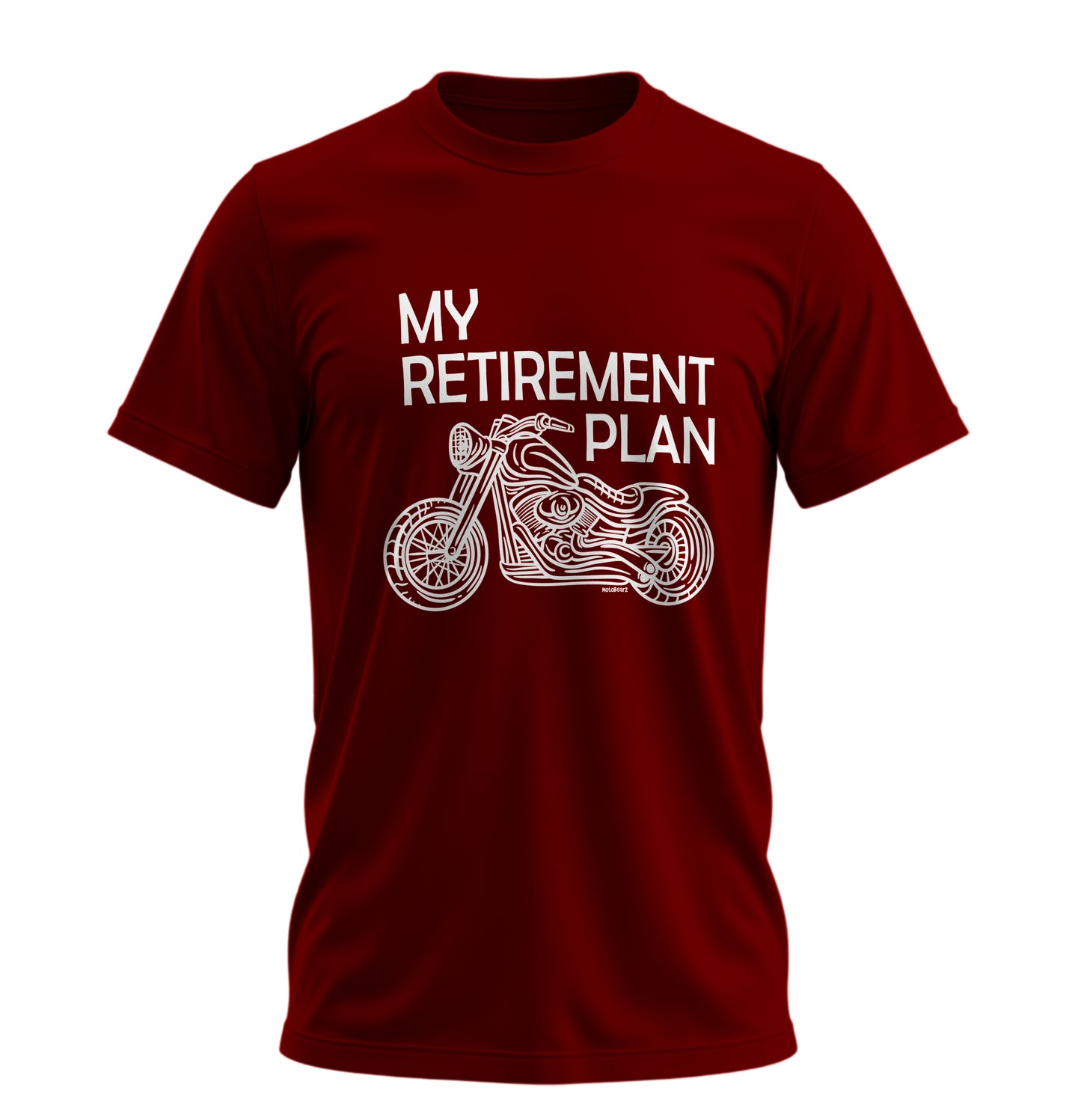 Benim Emeklilik Planım - My Retirement Plan - 10 Farklı Renk - Unisex Rahat Kalıp Baskılı Tişört - Moto Garage Collection