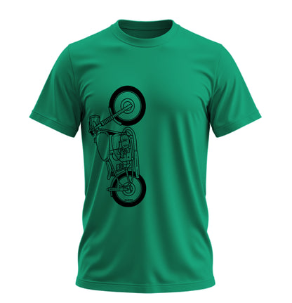 The Classic Grim Buffalo - 10 Farklı Renk - Unisex Rahat Kalıp Baskılı Tişört - Moto Garage Collection