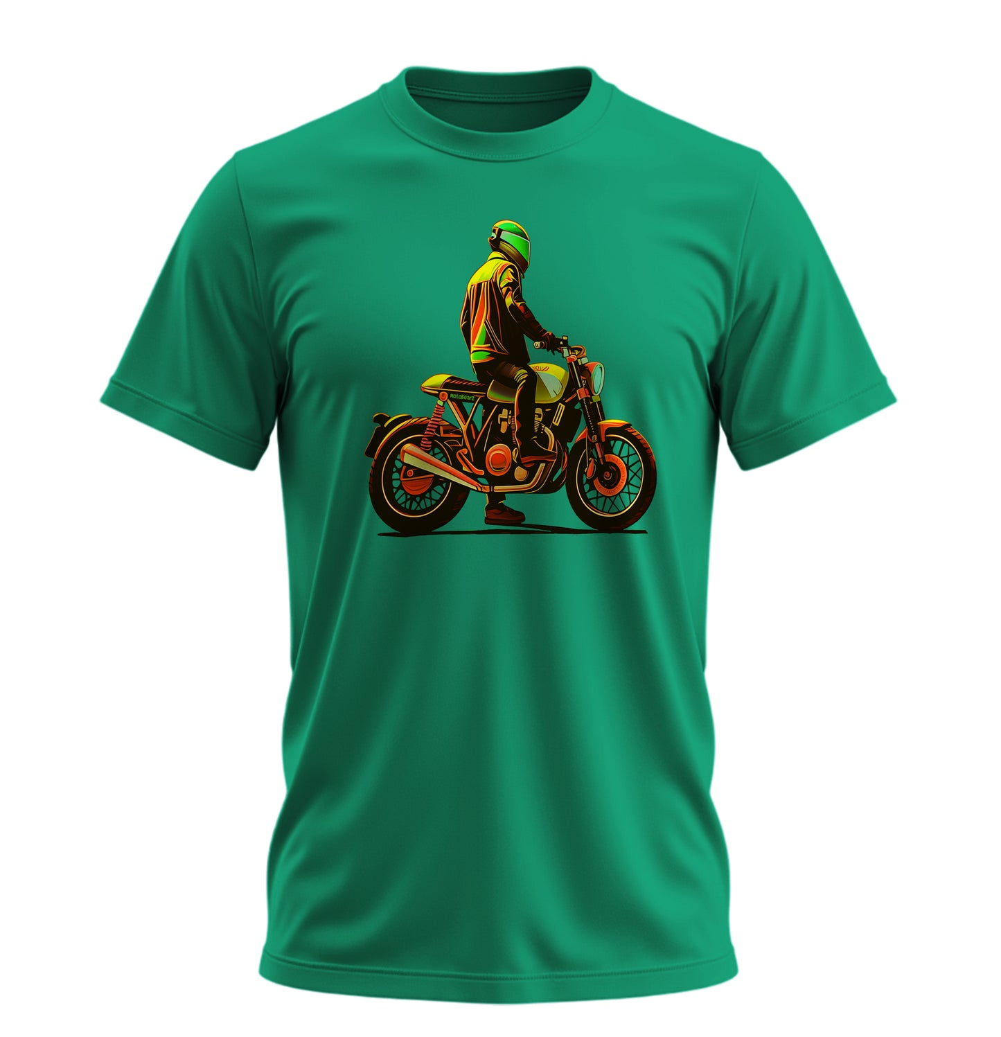 Neon Rider - 10 Farklı Renk - Unisex Rahat Kalıp Baskılı Tişört - Moto Garage Collection