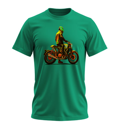 Neon Rider - 10 Farklı Renk - Unisex Rahat Kalıp Baskılı Tişört - Moto Garage Collection
