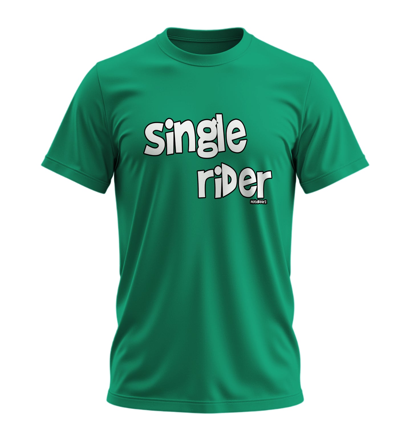 Single Rider - Unisex Rahat Kalıp Baskılı Tişört - Moto Garage Collection