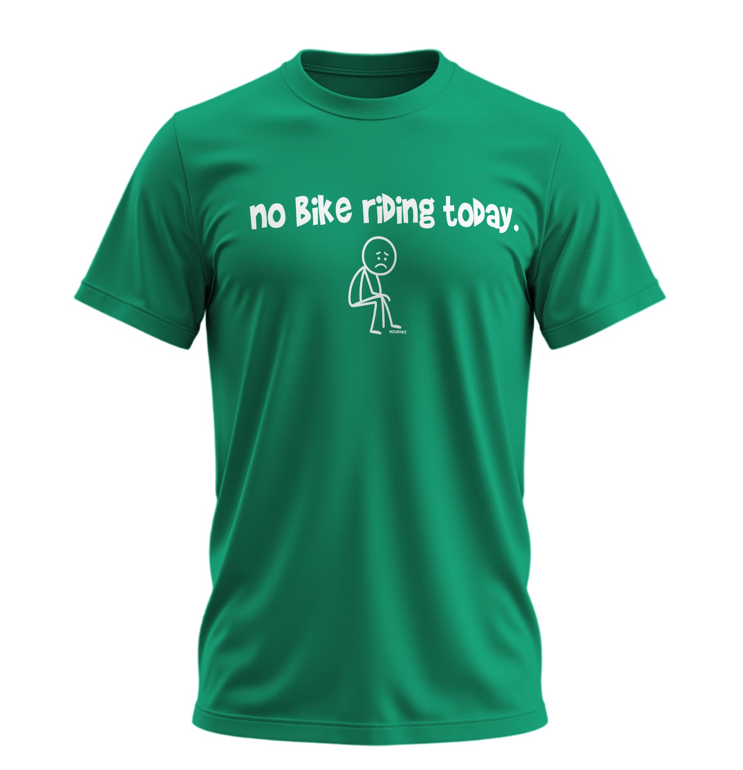 No Bike Riding Today - Unisex Rahat Kalıp Baskılı Tişört - Moto Garage Collection