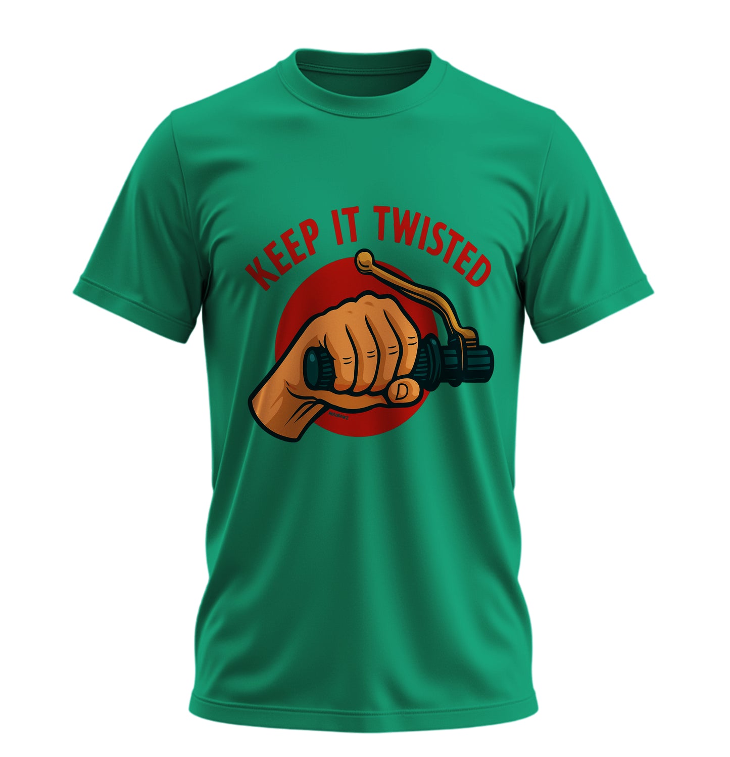 Keep It Twisted - Unisex Rahat Kalıp Baskılı Tişört - Moto Garage Collection