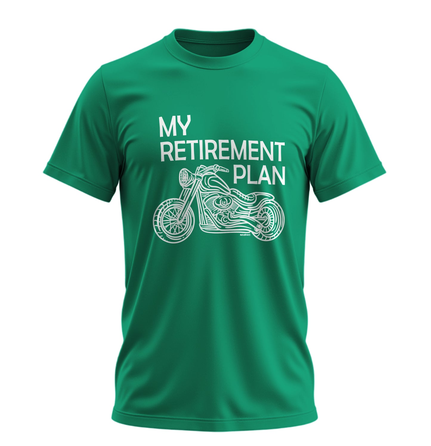 Benim Emeklilik Planım - My Retirement Plan - 10 Farklı Renk - Unisex Rahat Kalıp Baskılı Tişört - Moto Garage Collection