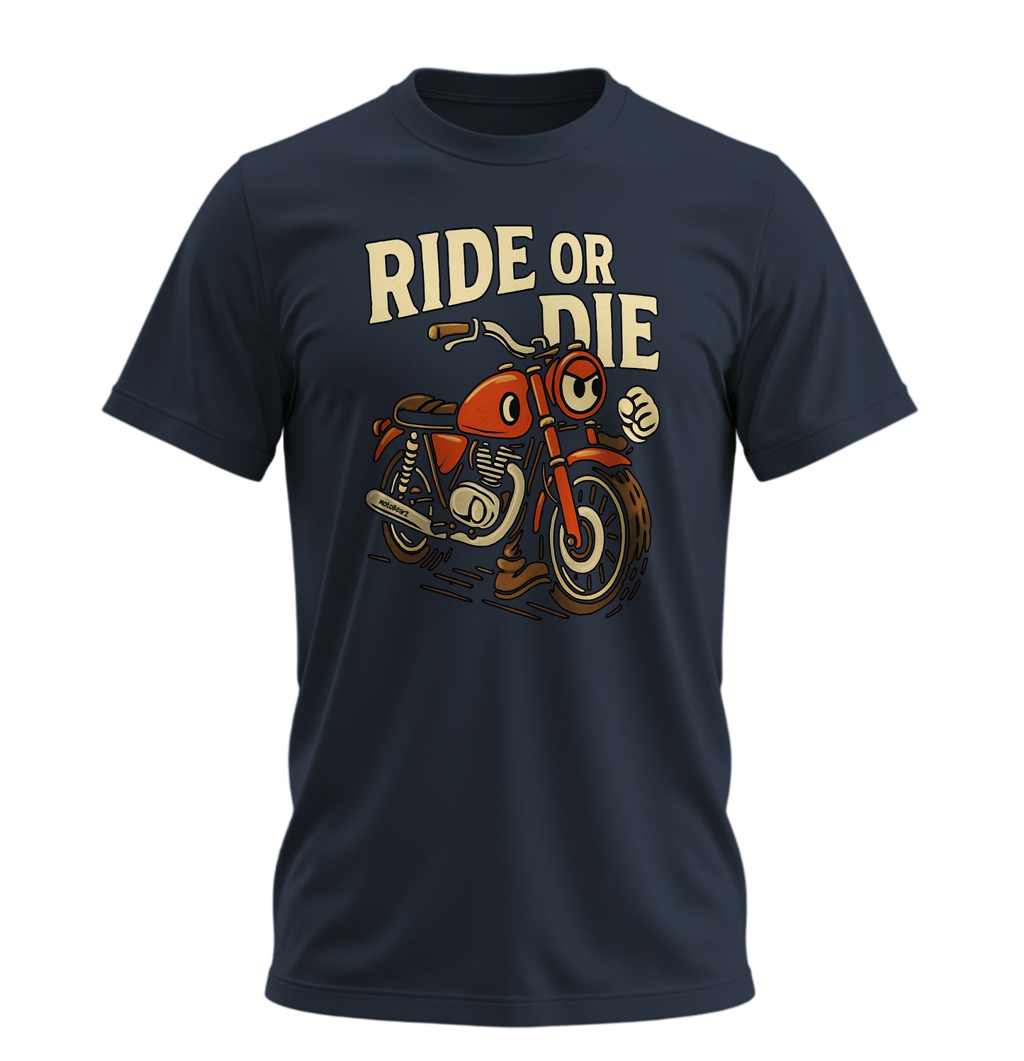 Ride or Die - 10 Farklı Renk - Unisex Rahat Kalıp Baskılı Tişört - Moto Garage Collection