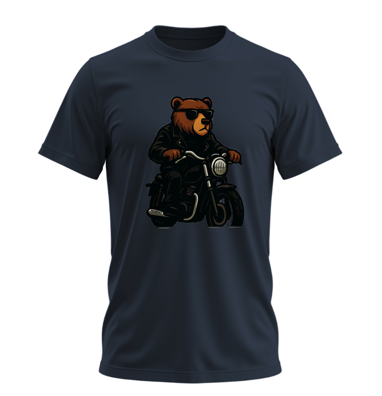 Bear N Ride - 10 Farklı Renk - Unisex Rahat Kalıp Baskılı Tişört - BearZ Collection
