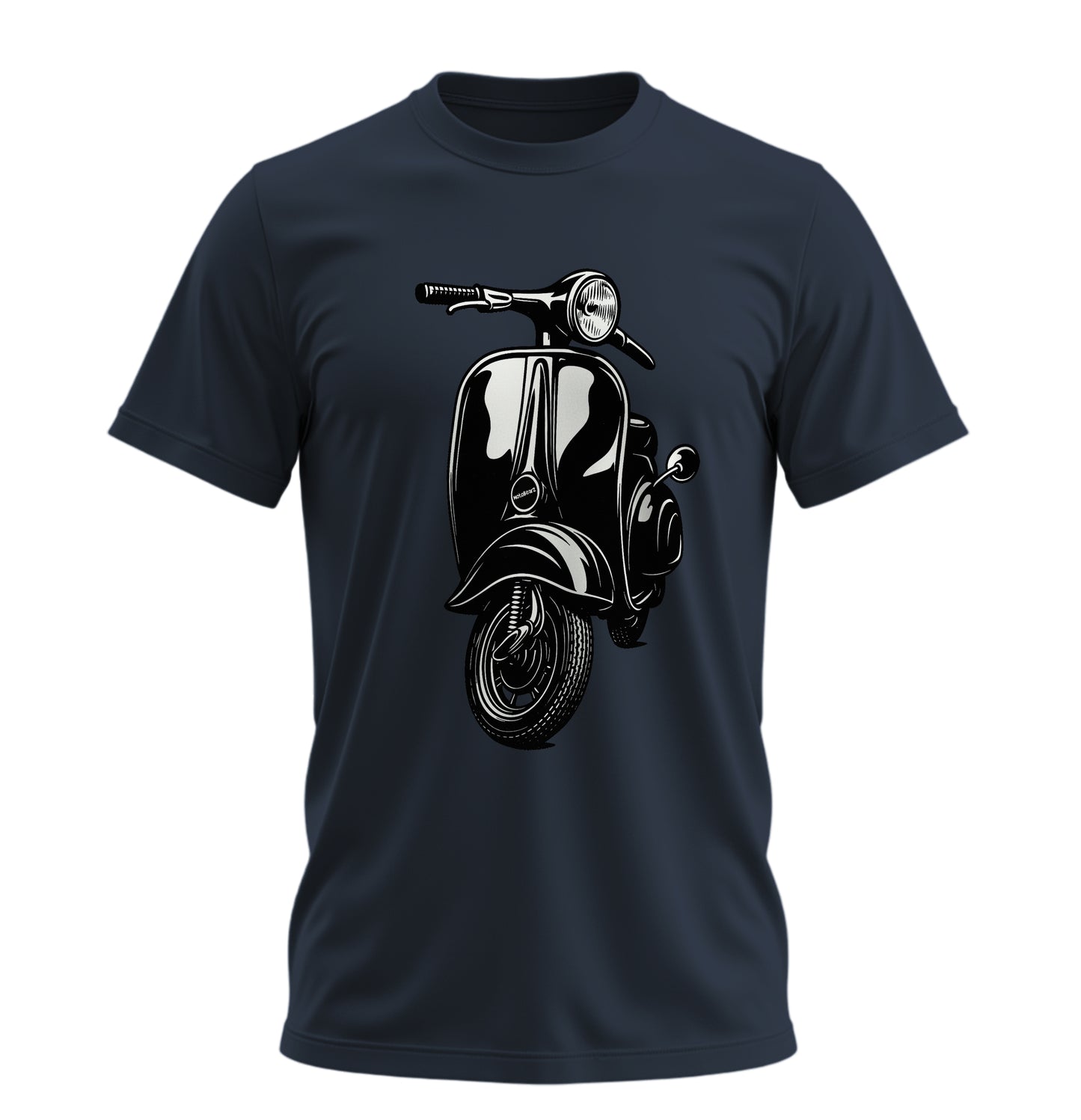 The Nostalgic Scooter - 10 Farklı Renk - Unisex Rahat Kalıp Baskılı Tişört - Moto Garage Collection