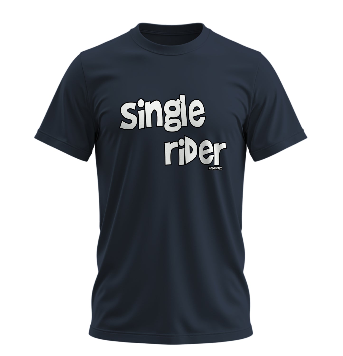 Single Rider - Unisex Rahat Kalıp Baskılı Tişört - Moto Garage Collection