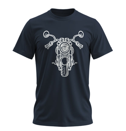 Chopper Bold Head - 10 Farklı Renk - Unisex Rahat Kalıp Baskılı Tişört - Moto Garage Collection