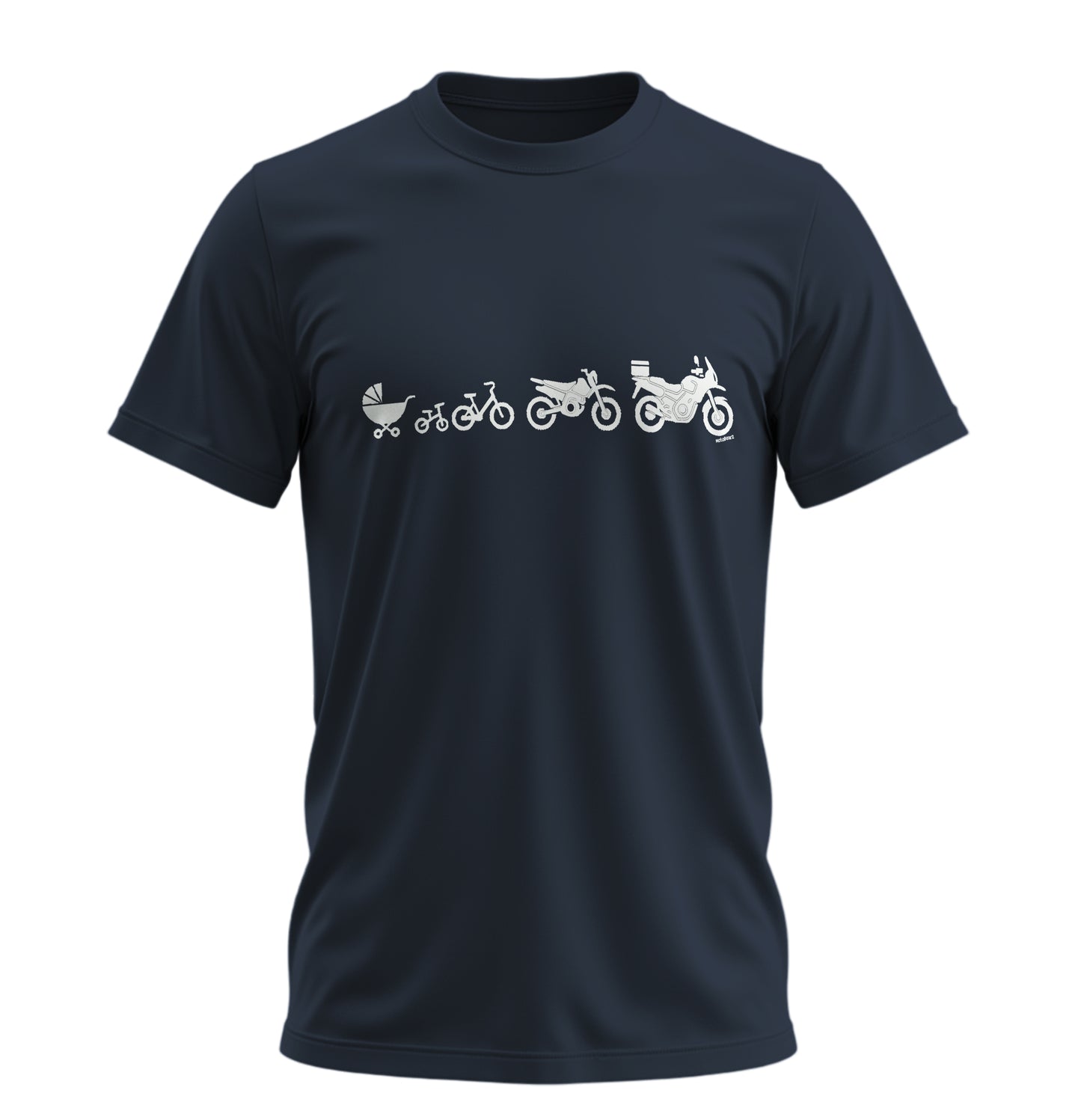 The Evolution of a Motorcycle - Motosikletin Evrimi - Unisex Rahat Kalıp Baskılı Tişört - Moto Garage Collection