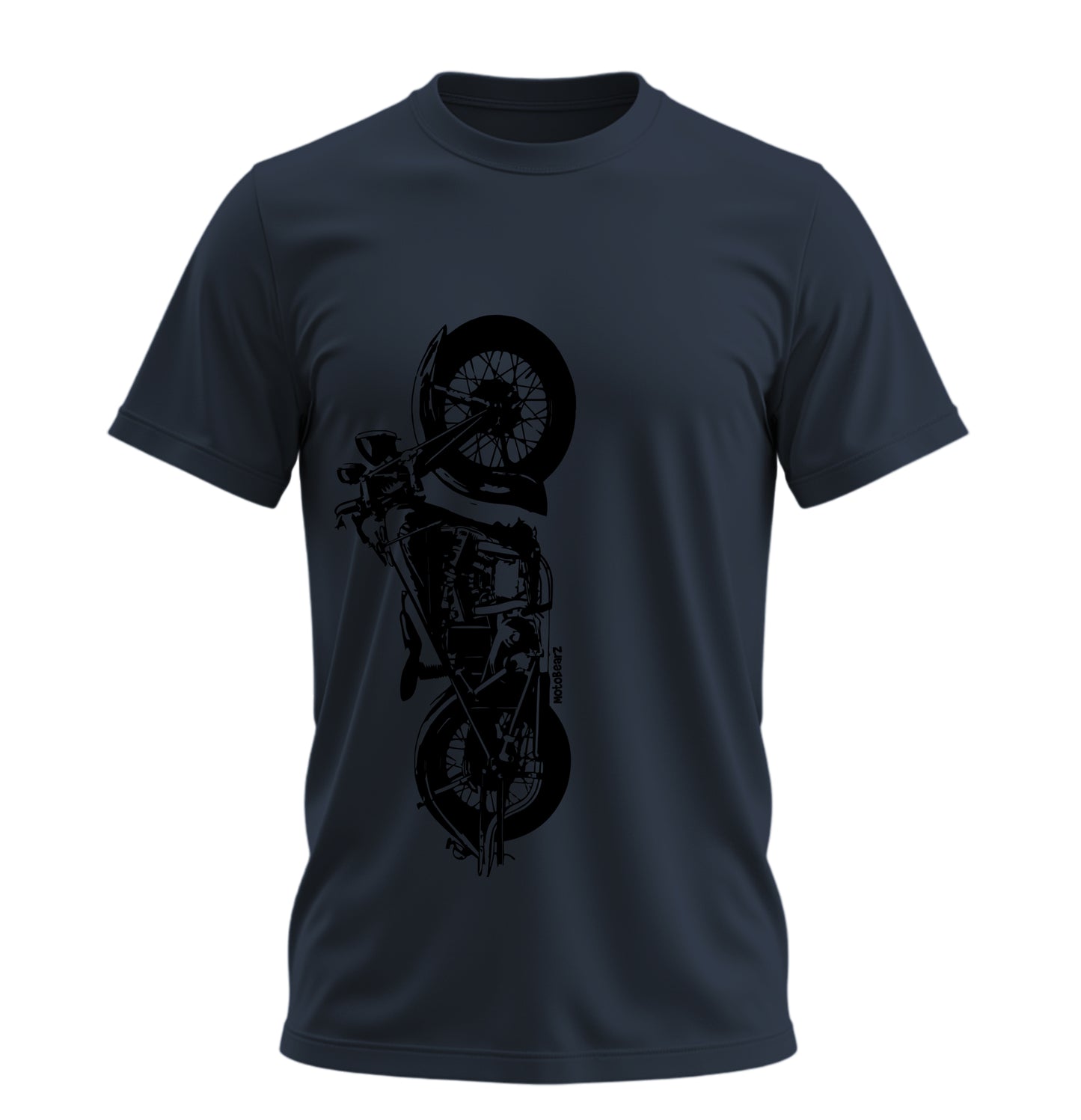 The Classic Midnight Bison - 10 Farklı Renk - Unisex Rahat Kalıp Baskılı Tişört - Moto Garage Collection