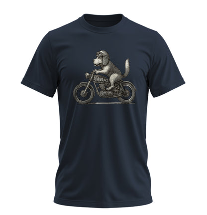 Motorcycle Dog - 10 Farklı Renk - Unisex Rahat Kalıp Baskılı Tişört - Moto Garage Collection