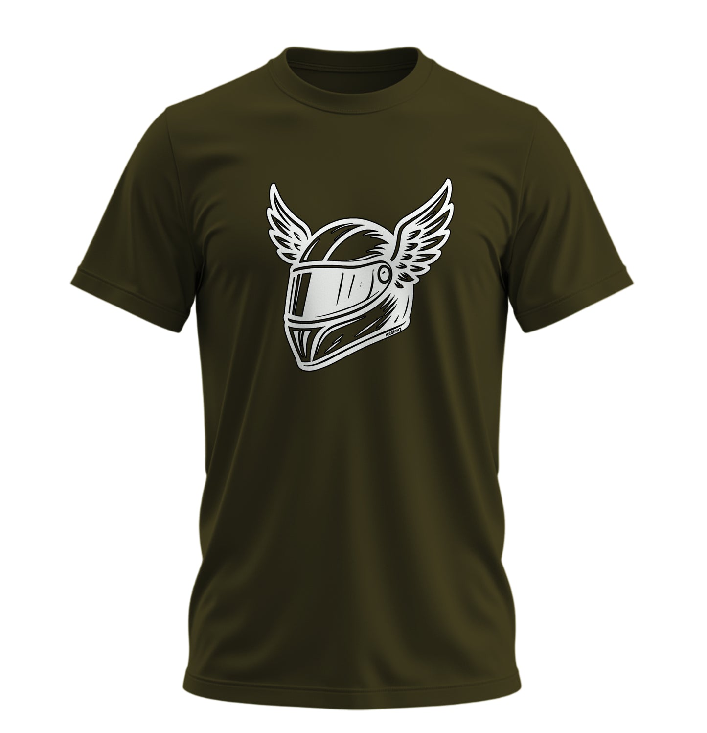 Wings Helmet - 10 Farklı Renk - Unisex Rahat Kalıp Baskılı Tişört - Moto Garage Collection