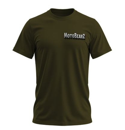 MotoBearZ Concrete - 10 Farklı Renk - Unisex Rahat Kalıp Baskılı Tişört - Regular Tişört Collection