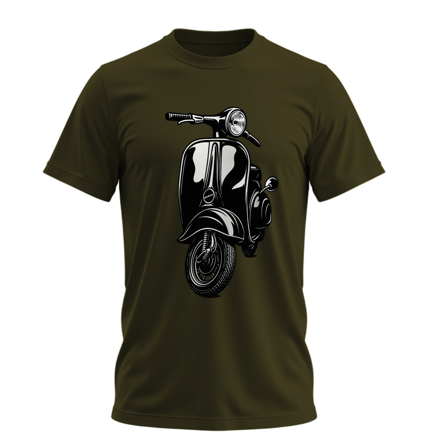 The Nostalgic Scooter - 10 Farklı Renk - Unisex Rahat Kalıp Baskılı Tişört - Moto Garage Collection