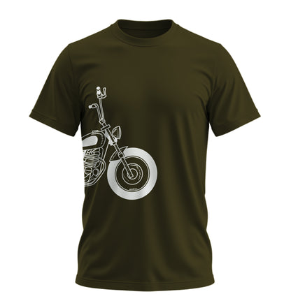 The Classic Voodoo Torque - Unisex Rahat Kalıp Baskılı Tişört - Moto Garage Collection