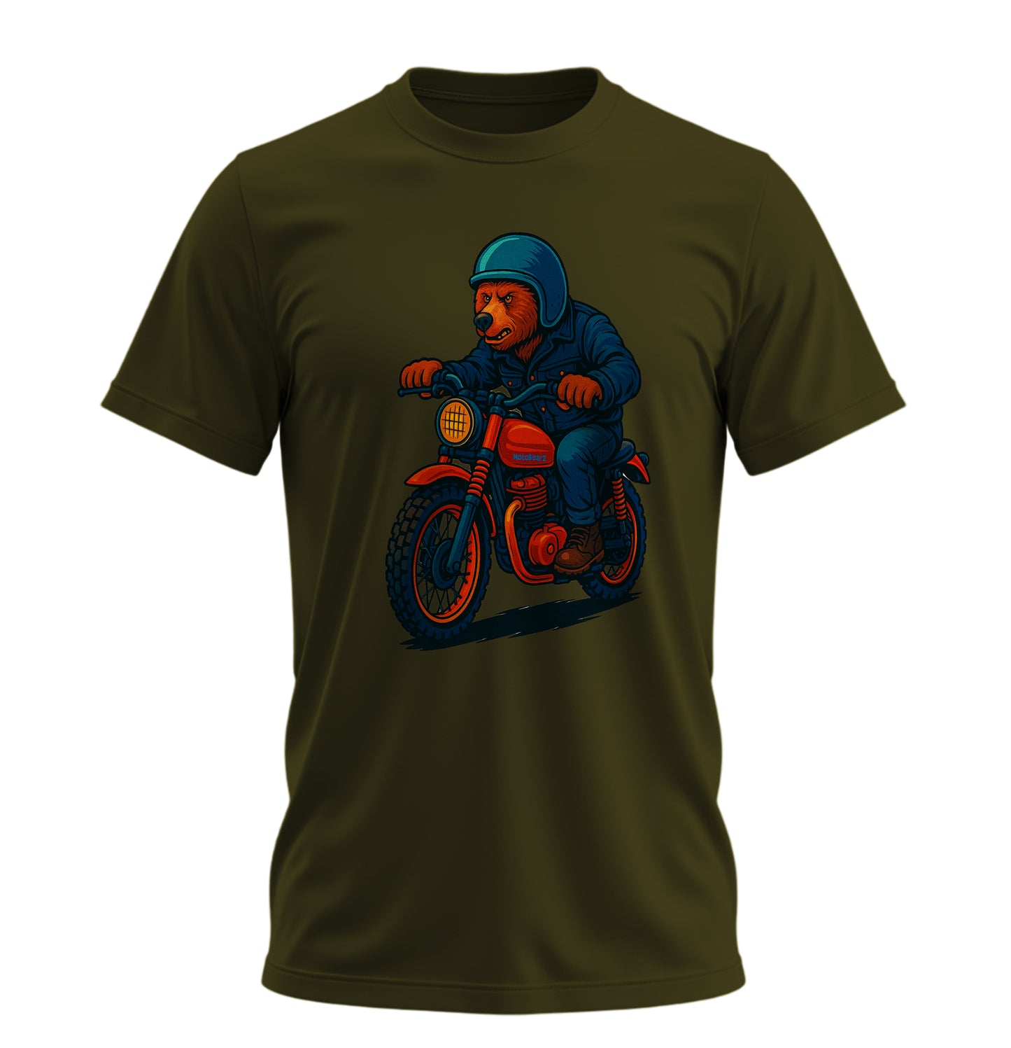 Blue BearZ - 10 Farklı Renk - Unisex Rahat Kalıp Baskılı Tişört - BearZ Collection