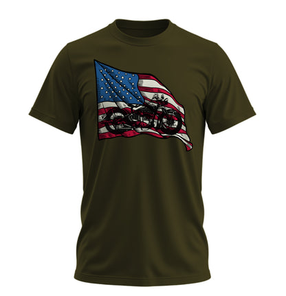American Chopper - 10 Farklı Renk - Unisex Rahat Kalıp Baskılı Tişört - Moto Garage Collection