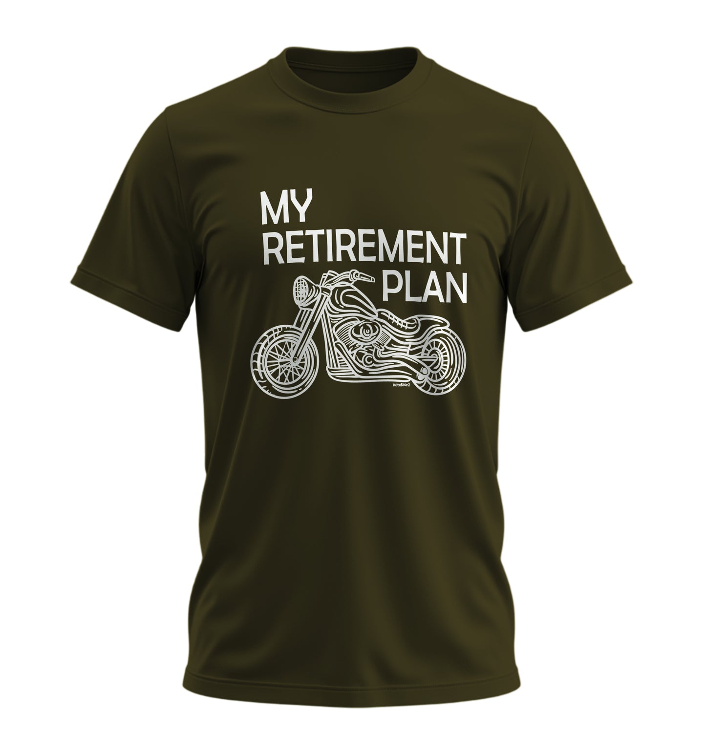 Benim Emeklilik Planım - My Retirement Plan - 10 Farklı Renk - Unisex Rahat Kalıp Baskılı Tişört - Moto Garage Collection